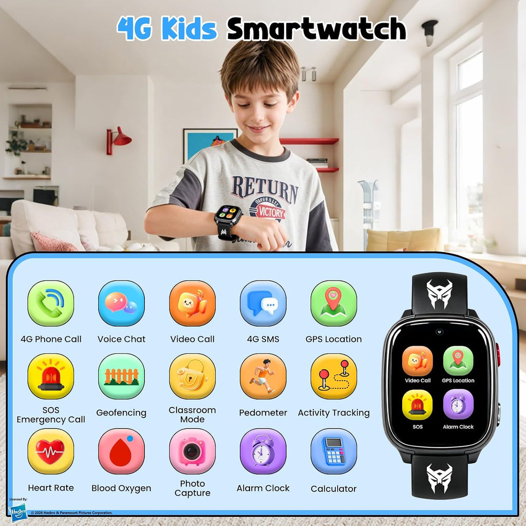 4G embroma el reloj elegante con el perseguidor de GPS, tarjeta de SIM de