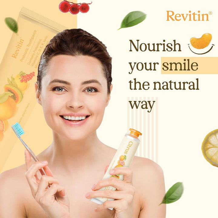 Revitin Pasta de dientes | Gel prebiótico sin flúor para dientes cí...