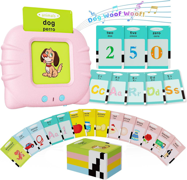Aullsaty Tarjetas didácticas parlantes para niños de 1 a 5 años, 53...