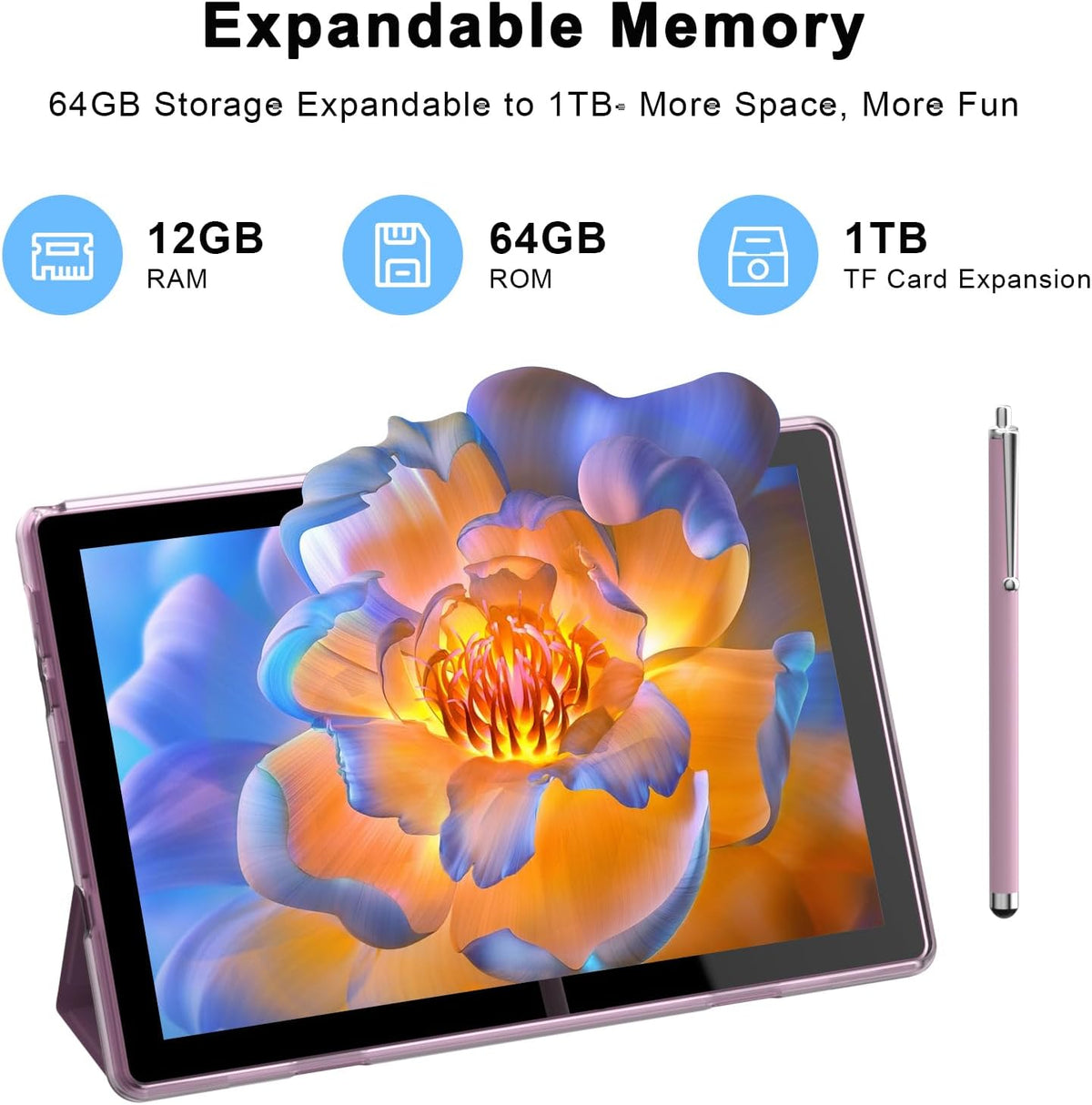HOTTABLET 10" Tableta Android 15 de 12 (4+8Expand) GB RAM+64GB...