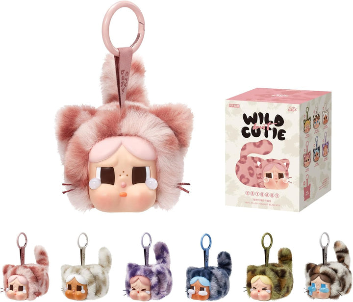 POP MART Crybaby Wild but Cutie Series - Colgante de peluche de vin...