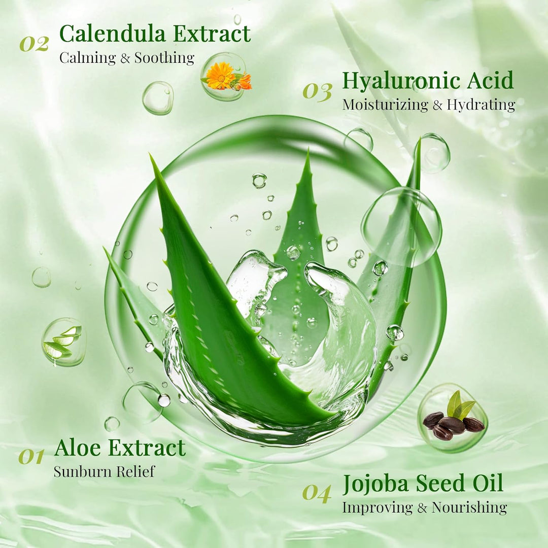 KONEUK Paquete de 12 Mascarillas Faciales de Aloe Vera para el Cuid...