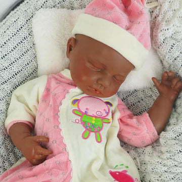 Muñeca Reborn de silicona de cuerpo completo para niña, de 18.5 pul...