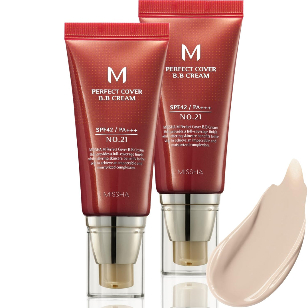 MISSHA M Perfect Cover BB Cream Paquete Doble No.21 Beige Claro - C...