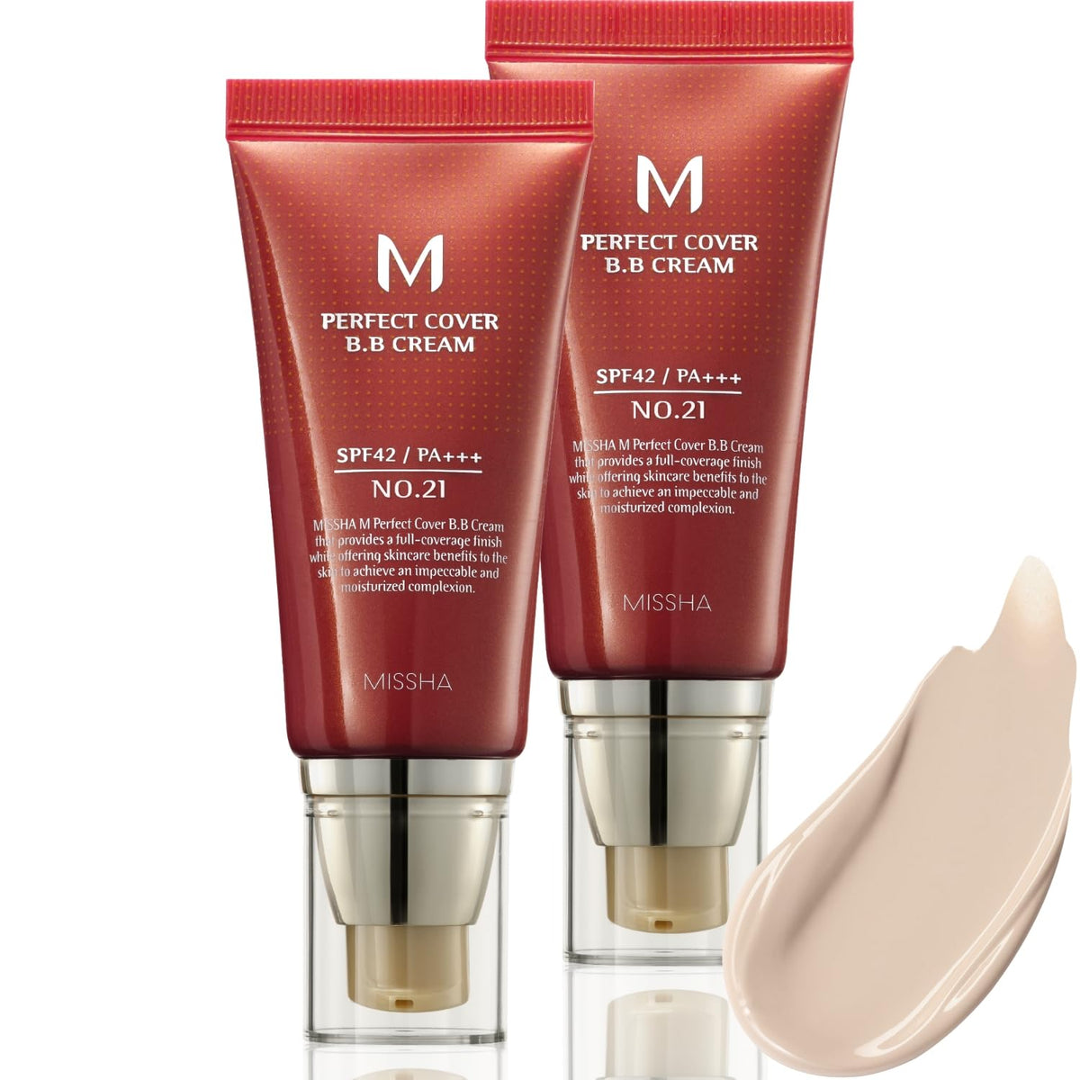 MISSHA M Perfect Cover BB Cream Paquete Doble No.21 Beige Claro - C...