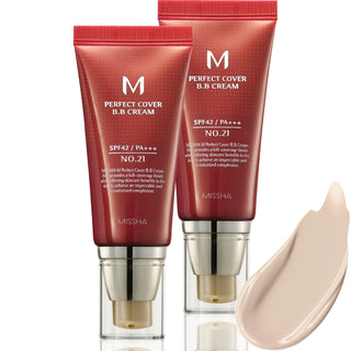 MISSHA M Perfect Cover BB Cream Paquete Doble No.21 Beige Claro - C...