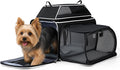 Lekereise Transportador de mascotas expandible superior y lateral de 18 x 11 x 11 pulgadas, aprobado por Delta American United Aerolínea, transportadores de viaje para perros pequeños y gatos con