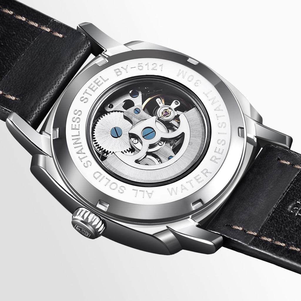 BENYAR Reloj Automático Mecánico de Esqueleto para Hombre de Vestir