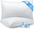 Juego de 2 almohadas tamaño Queen, almohadas refrescantes para