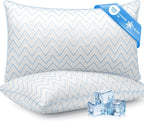 Juego de 2 almohadas tamaño Queen, almohadas refrescantes para