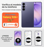 SURITCH para Samsung Galaxy S26 Plus Funda para Teléfono, Cubierta Magnética Protectora con Cubierta para Cámara y Soporte Metálico Ajustable para Galaxy S26 Plus - Taro Purple