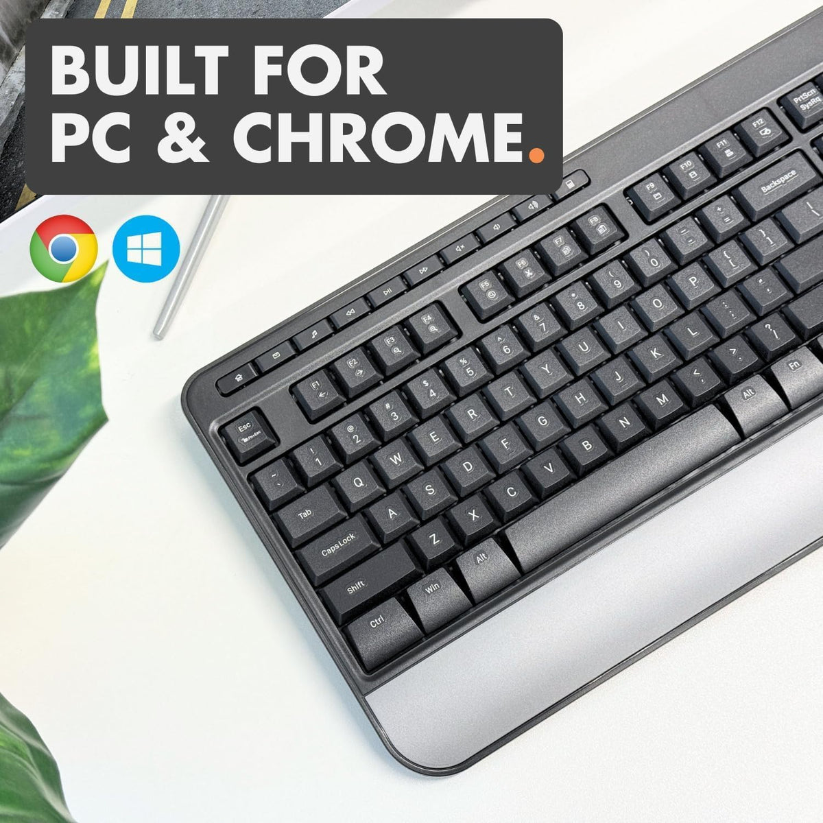 Teclado con cable X9, escritura cómoda, teclado USB ergonómico de t...