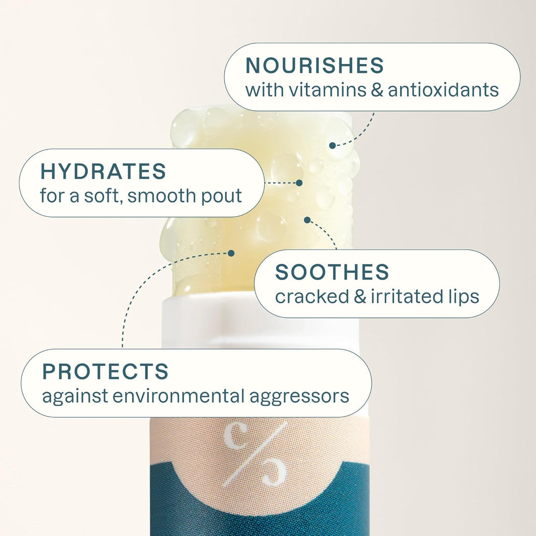 Cliganic Set de bálsamo labial orgánico, 4 sabores, hidratante natu...