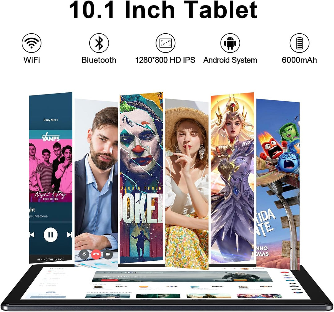 Tablet Android 3G de 10 Pulgadas, Ranura para Tarjeta SIM, 64GB\/51...