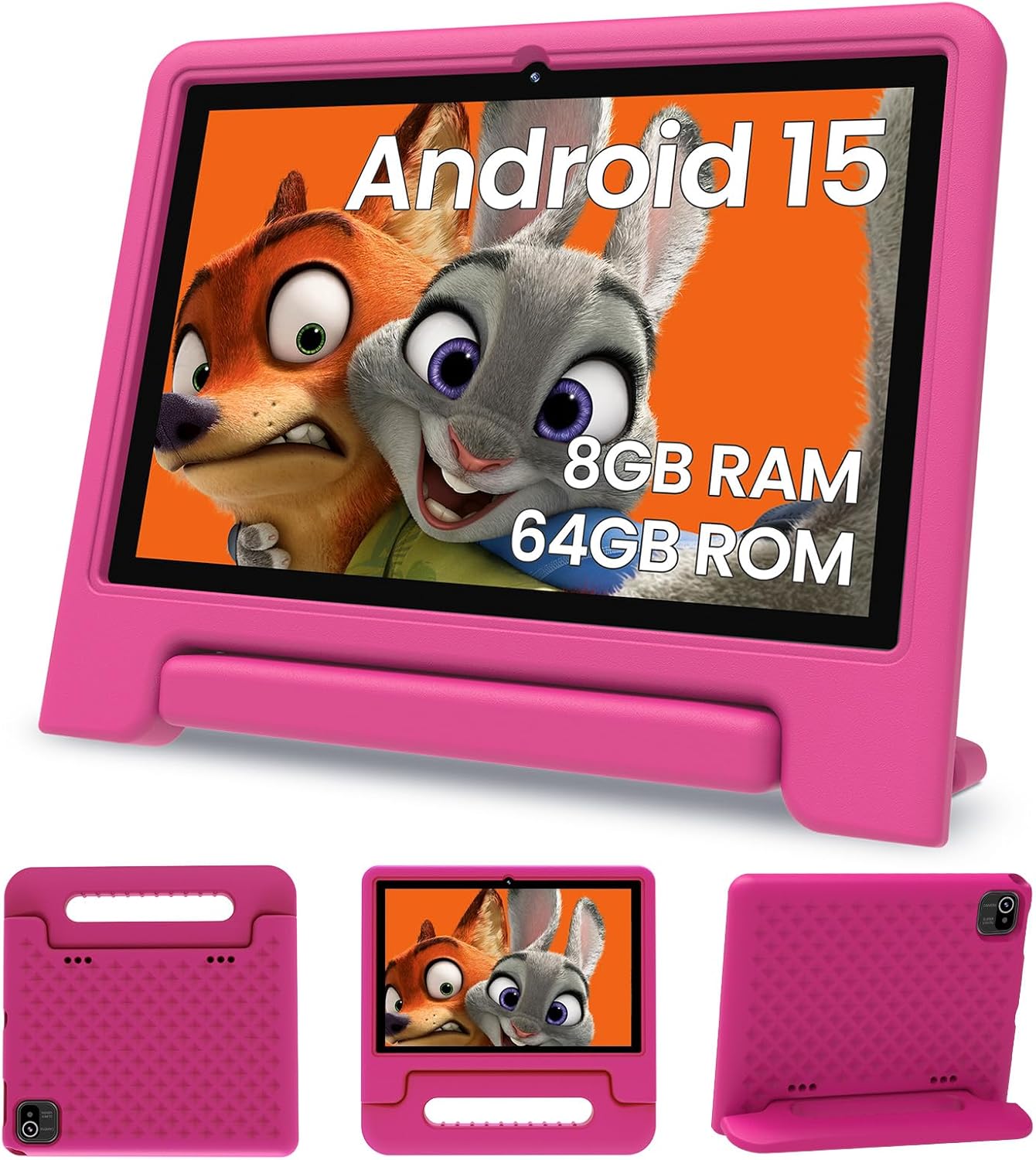 ApoloSignage 2025 Android 15 Tablet para niños, pantalla HD de 10 p...