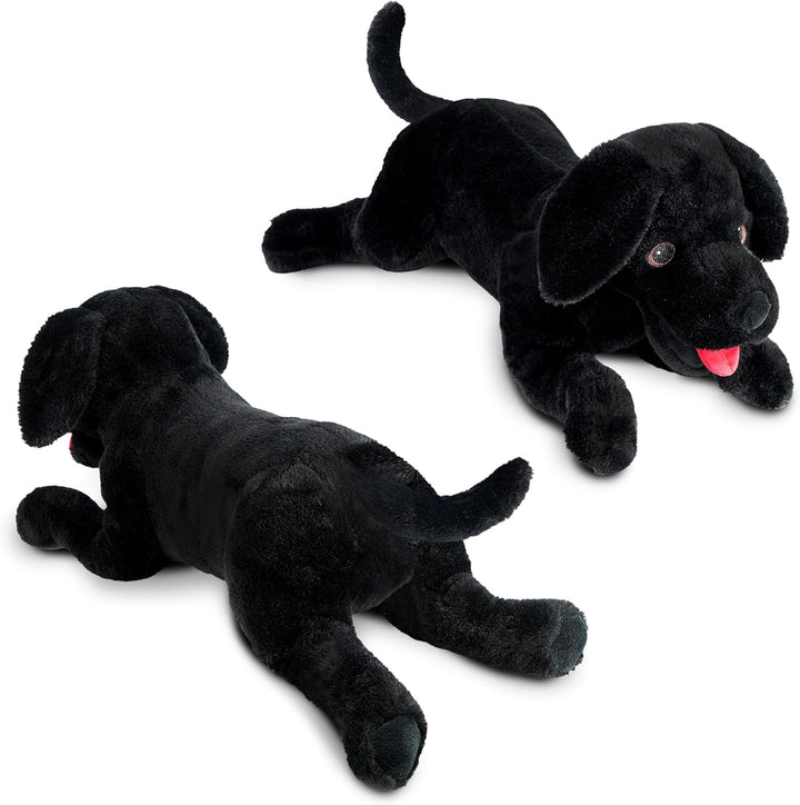 LotFancy Animal de Peluche de Perro, Perro de Peluche Labrador Negr...