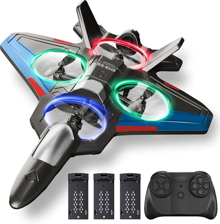 Tubokoro Aviones RC con 3 baterías para niños y adultos, control re...