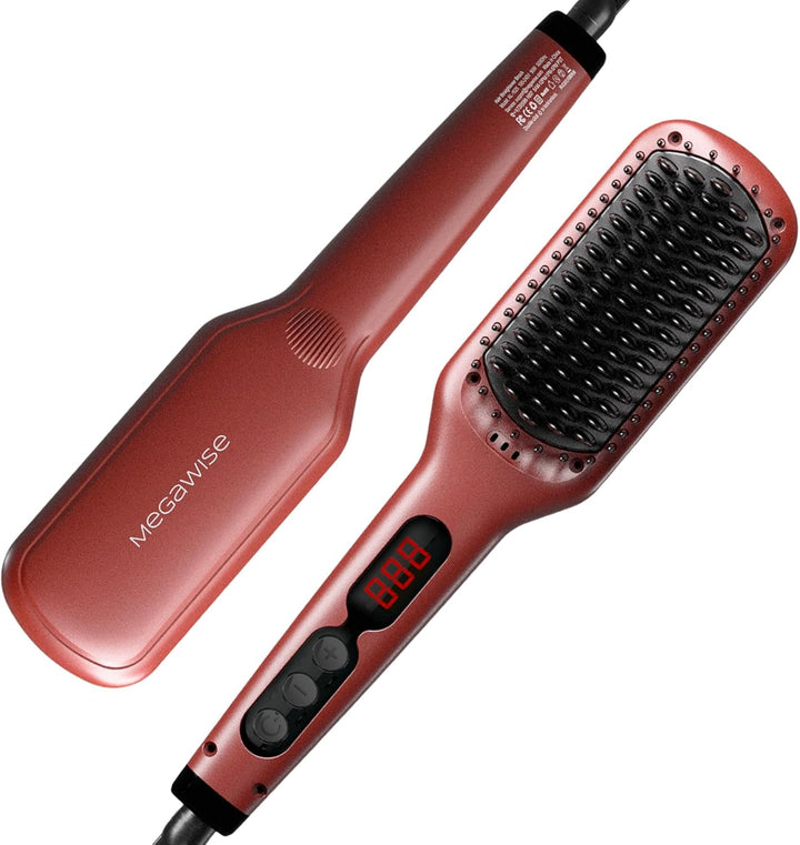 Cepillo alisador de pelo Megawise Pro cerámico iónico actualizado \...