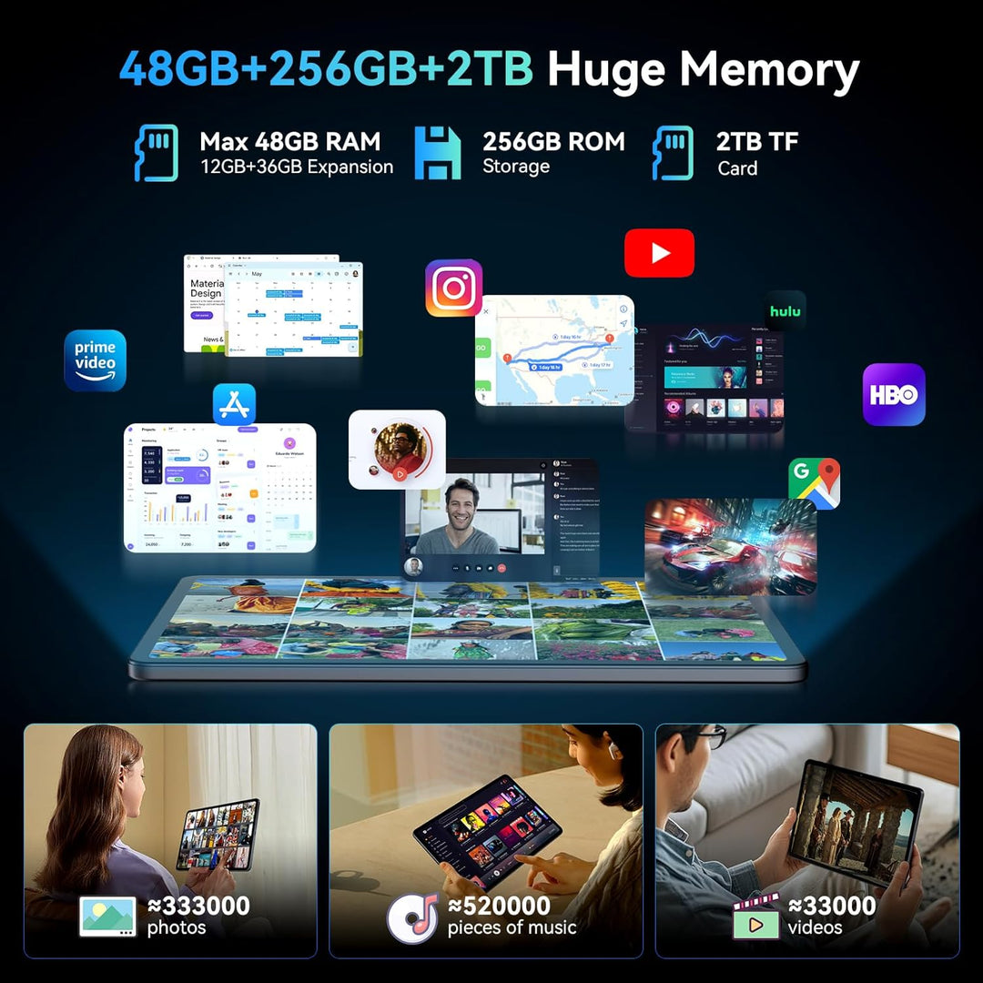 Tableta mejorada 2026 de 12,2 pulgadas, tableta Android 16 con tecl...