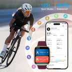 Relojes inteligentes para mujer y hombre Android iPhone, [1.85" AMOLED Pantalla] Smartwatch Rastreador de Actividad 3ATM a Prueba de Agua con Llamadas Bluetooth, Control AI, Monitor de Ritmo Cardíaco/SpO2/Sueño, Batería de 7 Días
