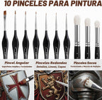 Juego de pintura modelo, kit de pintura en miniatura de 34