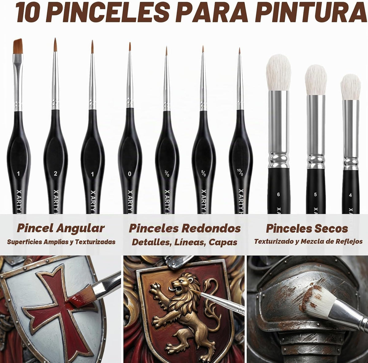 Juego de pintura modelo, kit de pintura en miniatura de 34