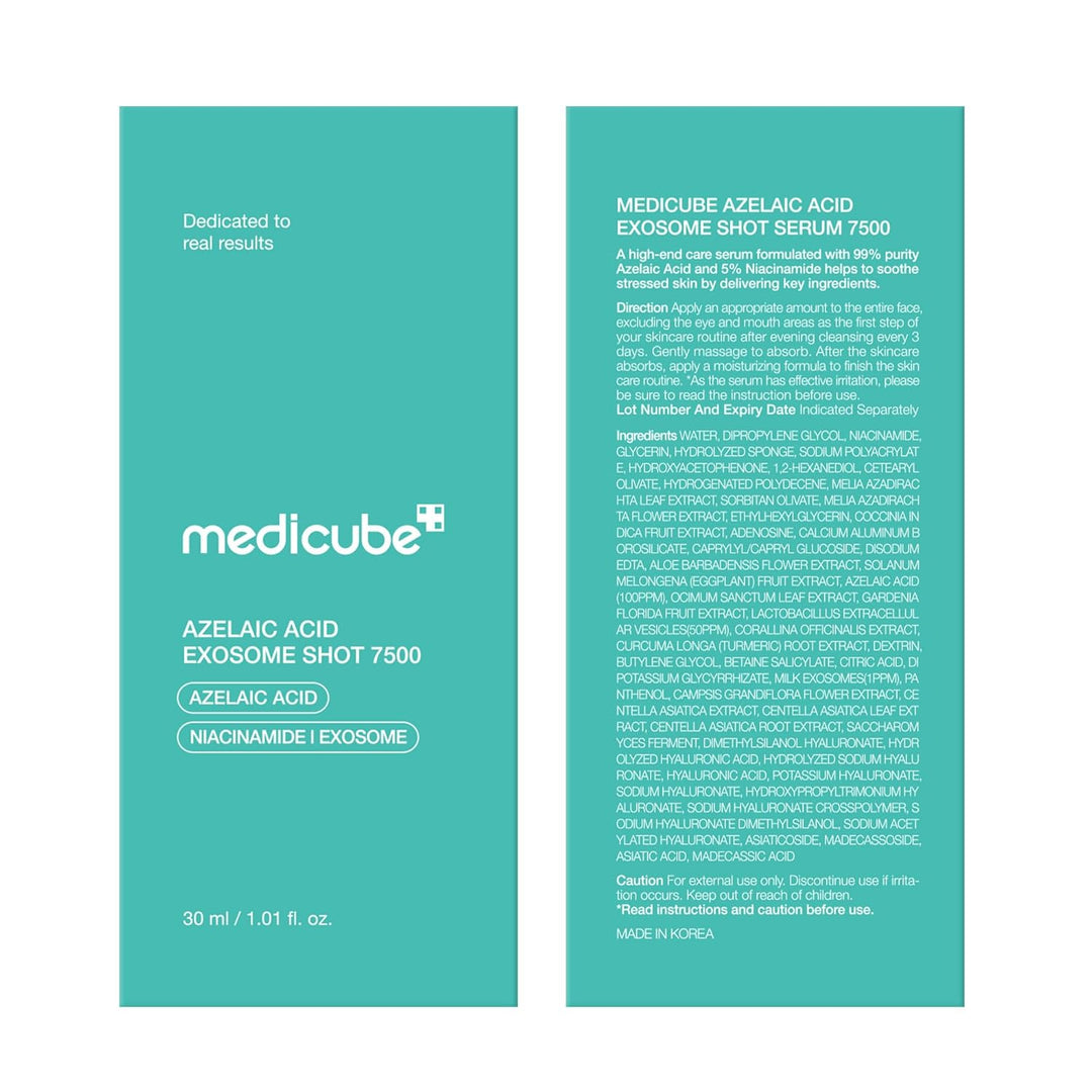 medicube Ácido Azelaico Exosome Shot Suero 7500 \u2013 Hidratación...