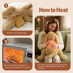 Animales de peluche con peso de perro de 24 pulgadas | 4.5 libras para niños y adultos, funda lavable a máquina, animal de peluche apto para microondas sin perfume, peluches con peso calentables y