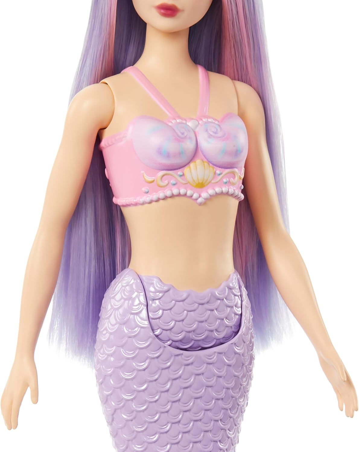 Barbie Muñeca de sirena con accesorio de pelo y diadema de