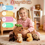 Peluche de Capibara 5 en 1, 14.2 Pulgadas Animal de Peluche Capibar...