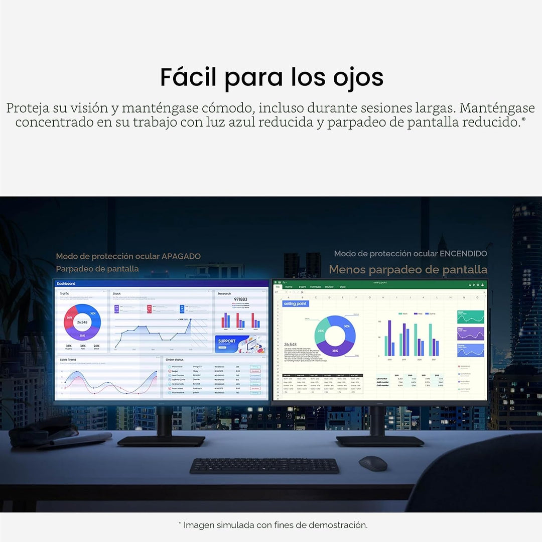 Samsung 24" (S40GD) Monitor de negocios sin bordes con panel IP...