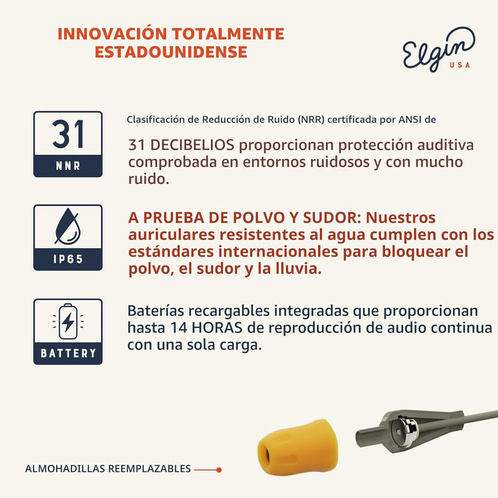Elgin Discord Gen 3 Auriculares inalámbricos con Bluetooth, auricul...