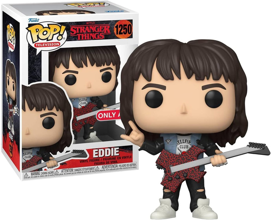 Funko Pop TV: Stranger Things - Figura de vinilo de Eddie (exclusiv...