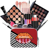 Joyeee Kit completo de maquillaje para mujer, paleta de sombras de...