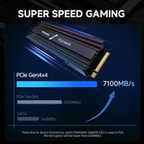 fanxiang SSD NVMe interno de 2TB para juegos de PS5 con disipador d...