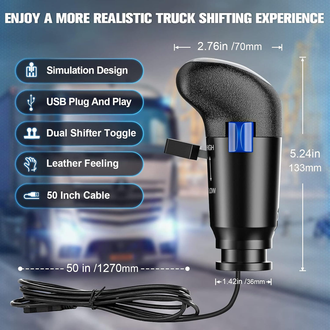 aikeec Pomo de palanca de cambios USB de un camión ATS ETS