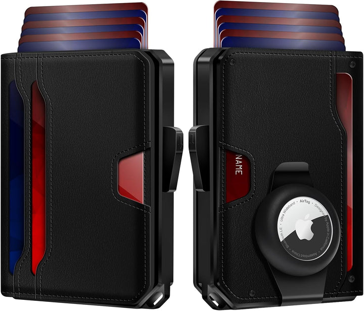 GAOCHALE AirTag - Cartera para hombre con tecnología RFID, tarjeter...