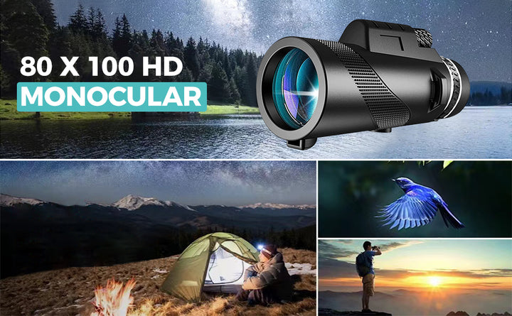 Telescopio monocular 80x100 de alta potencia Monoculares