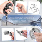 5 piezas de juguetes para ansiedad para adultos y adolescentes, masilla magnética, accesorios deslizantes, juguetes giratorios de metal, cubo de oficina, juguete sensorial para autismo, TDAH, alivio del estrés, artículos de ansiedad, regalo para adolescen