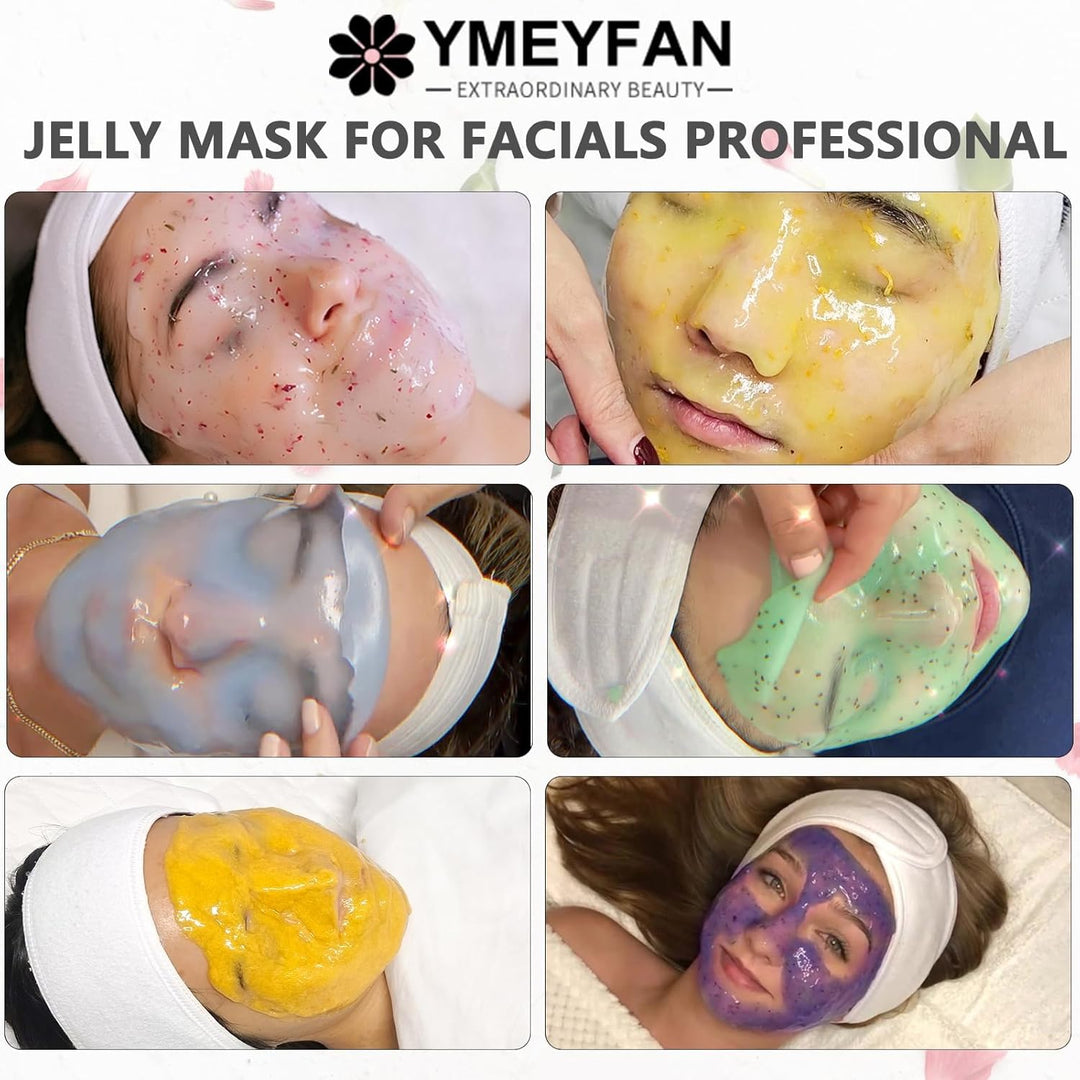 YMEYFAN Máscara de gelatina para faciales, máscara de gelatina en p...