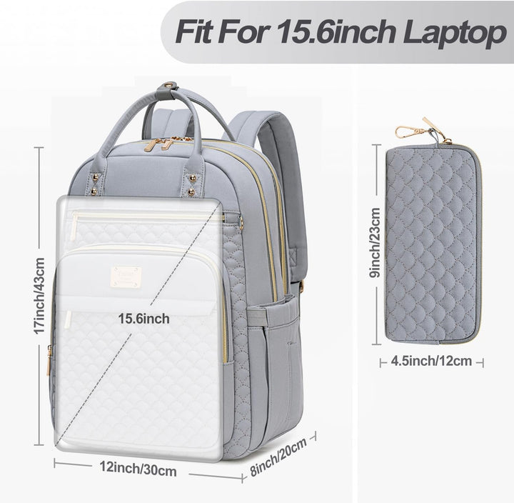 Mochila para laptop Tealari para mujeres, mochila para laptop de 15...