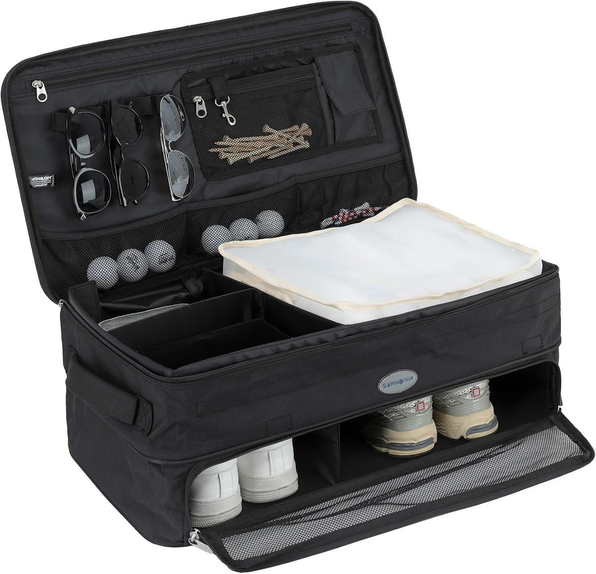 Samsonite Organizador de maletero de golf, almacenamiento plegable con