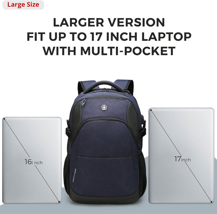 Mochila de viaje Swissdigital Design para laptop de 16 pulgadas, mo...
