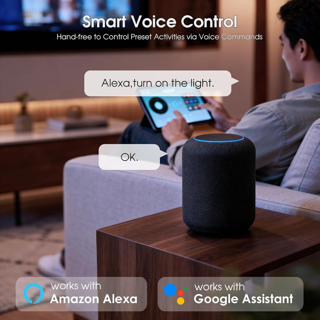SofaBaton X2 control remoto universal con pantalla táctil, control remoto universal todo en uno con potente hub, actividades de un toque, aplicación personalizada, compatible con Alexa y Google