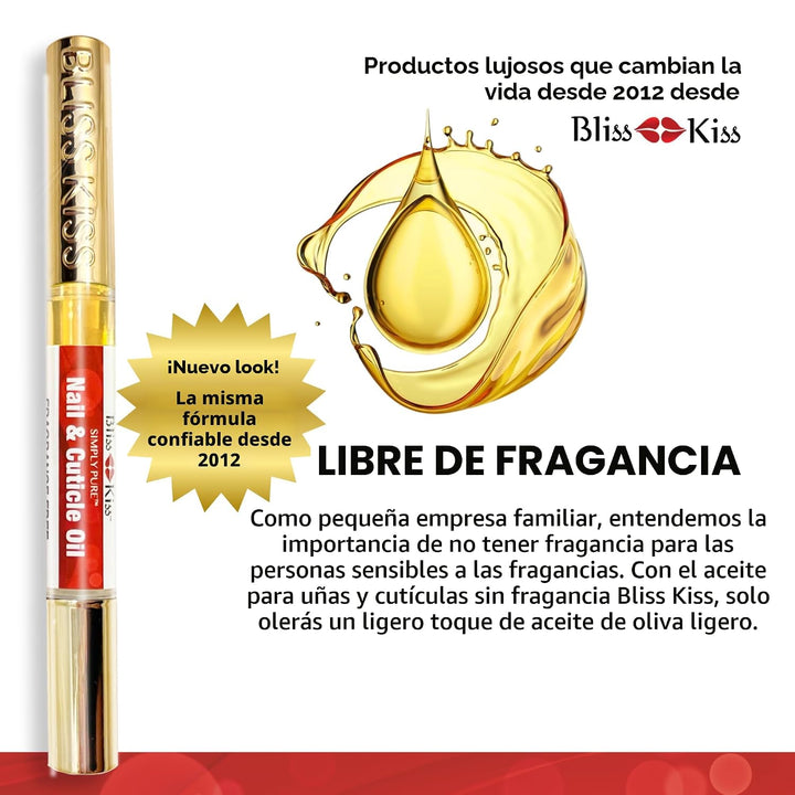 NUEVO Bliss Kiss simplemente aceite puro de cutícula y uña kit prin...