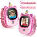Walkie Talkies de video para niños, paquete de 2 con diseño desgastado en