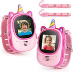 Walkie Talkies de video para niños, paquete de 2 con diseño desgastado en