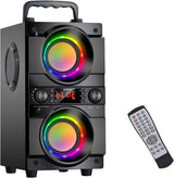 Altavoz Bluetooth portátil de 60 W (pico de 80 W) con doble subwoof...