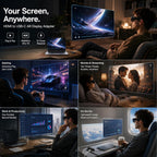 Adaptador de pantalla HDMI a USB-C para gafas AR, convertidor de