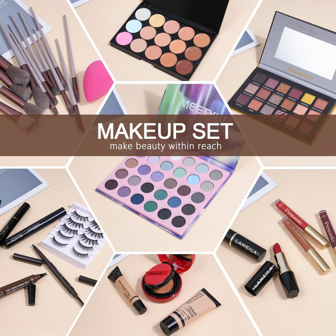 Kit completo de maquillaje todo en uno para mujeres, Set de maquill...